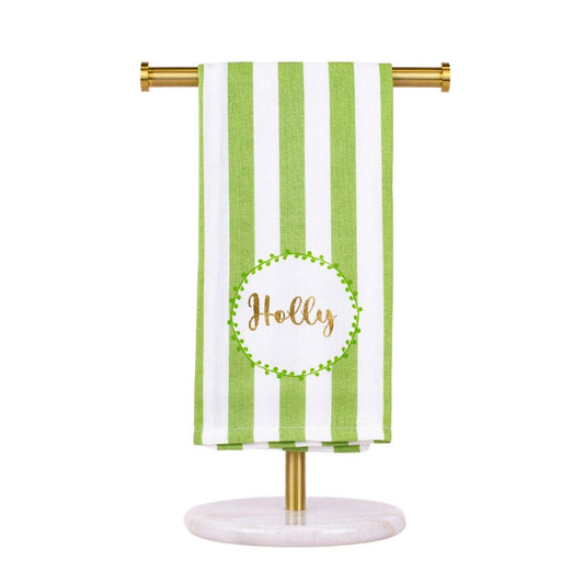 Holly Script Hand Towel White