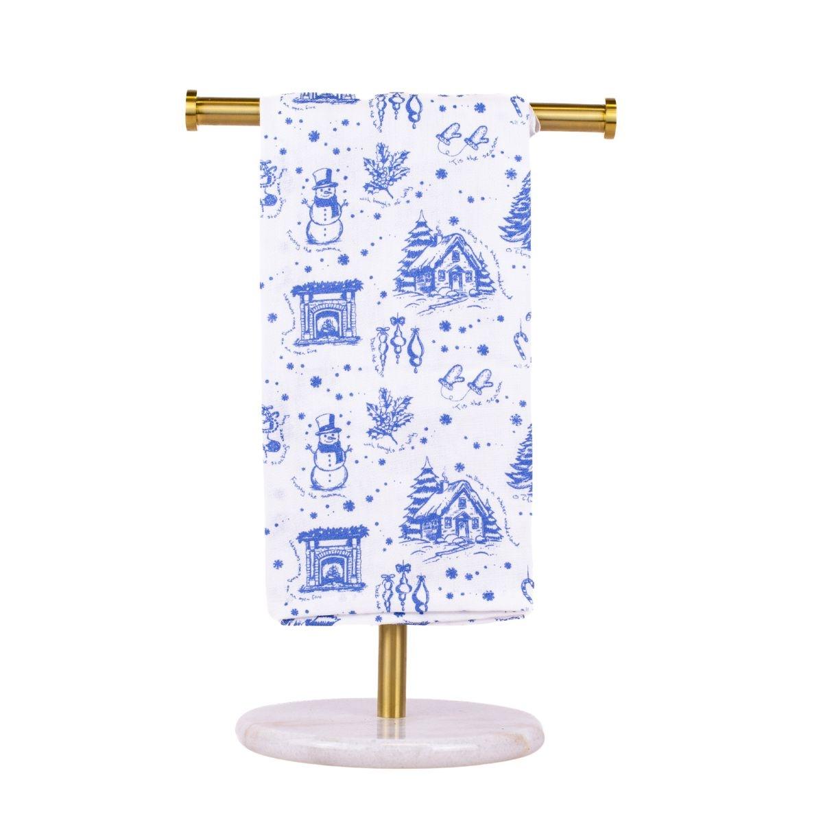 Winter Toile Hand Towel