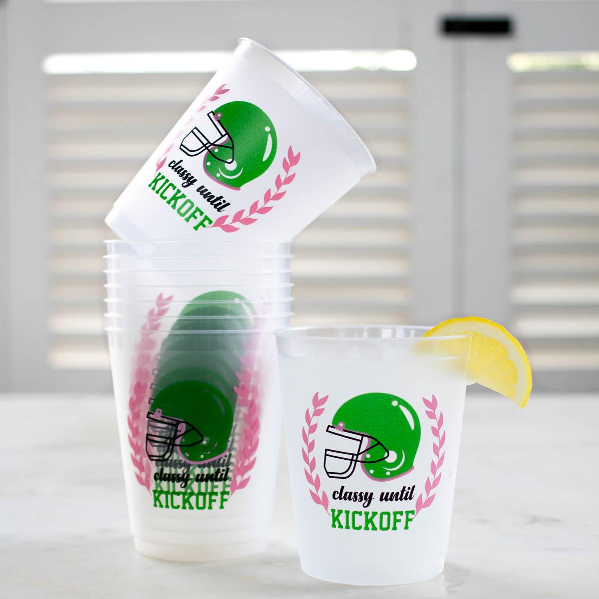 Classy Until Kickoff Party Cups (Set of 10)