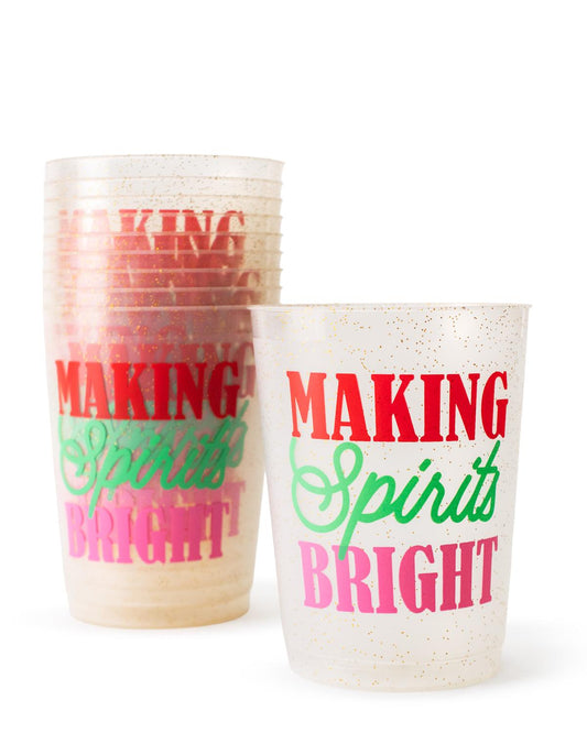 Making Spirits Bright Party Cups (set of 10)