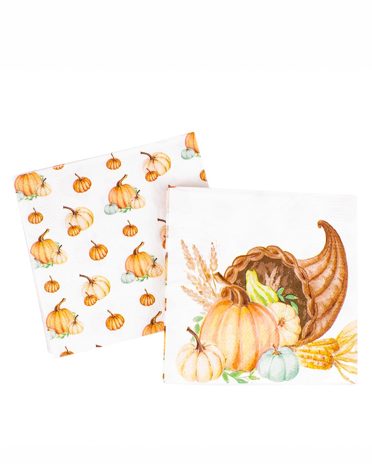 Cornucopia Cocktail Napkins (Pack of 20)