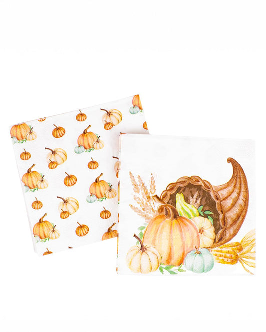 Cornucopia Cocktail Napkins (Pack of 20)