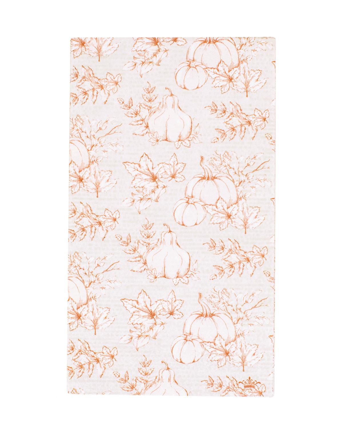 Harvest Toile Guest Napkins (Pack of 16)