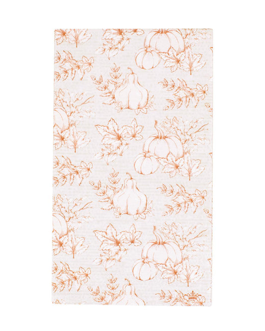 Harvest Toile Guest Napkins (Pack of 16)