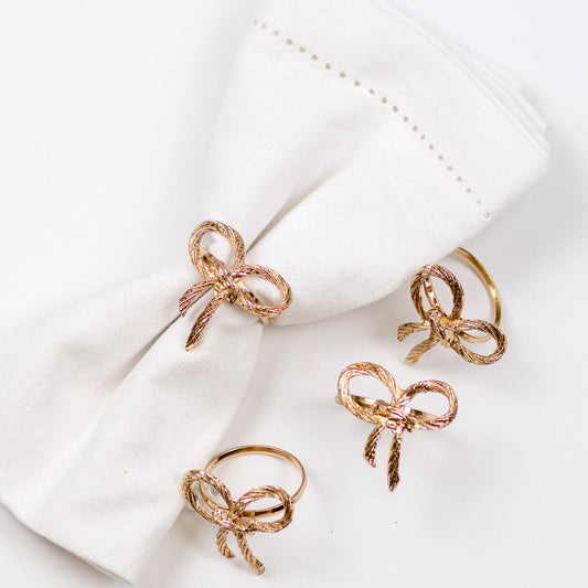 Bow Napkin Rings (Set of 4)