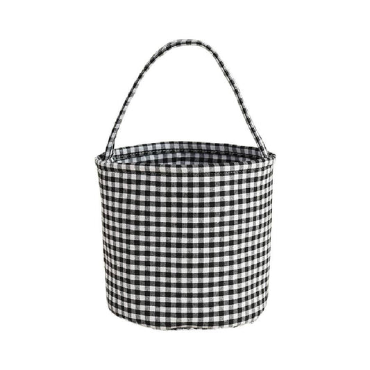 Basket Tote (Plain) Halloween Beach Daycare Everything: 2 Black Check