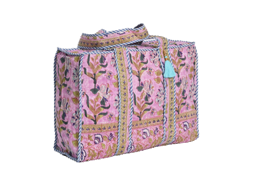 Zipper Tote Bag in Eden Vines
