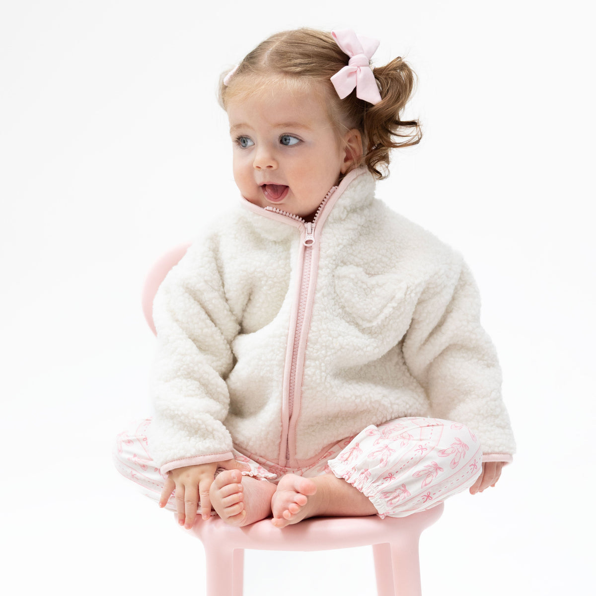 Angel Dear Sherpa - Zip Jacket With Lining Pink