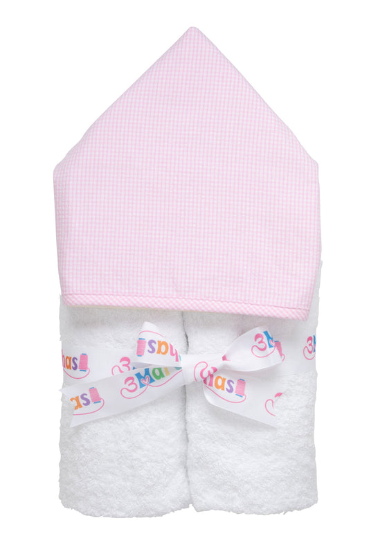 Small Check Everykid Towel, Pink