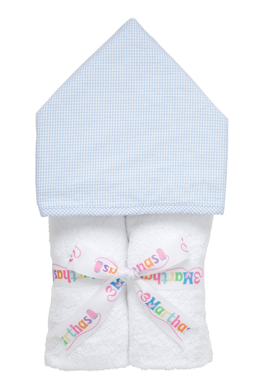 Small Check Everykid Towel, Blue