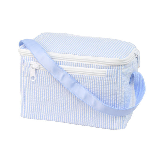 Baby Blue Seersucker Lunch Box