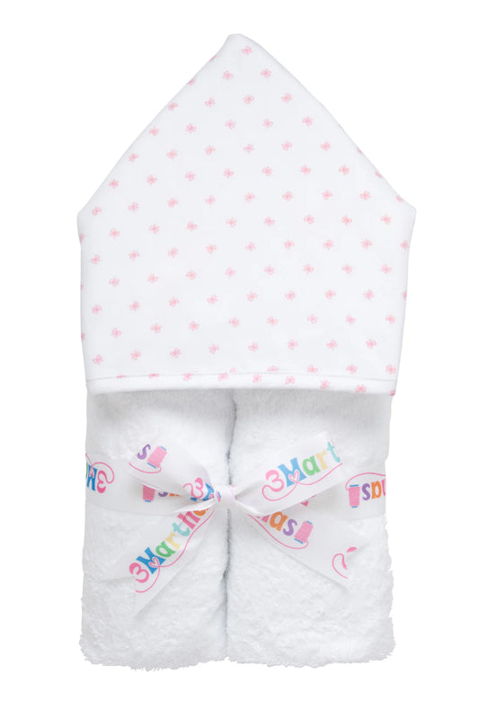 Bow Fabric Everykid Towel, Pink
