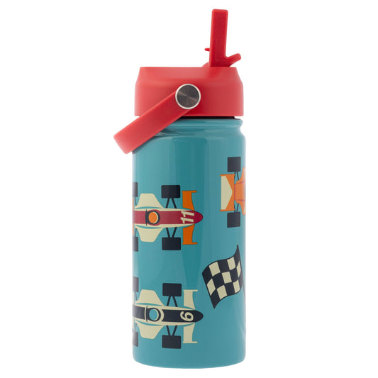 Insulated Stainless Steel Water Bottle with Handle: Racecar
