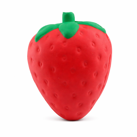 Large Strawberry Squishy Toy – Slow Rising Stress Toy 🍓 Squishie