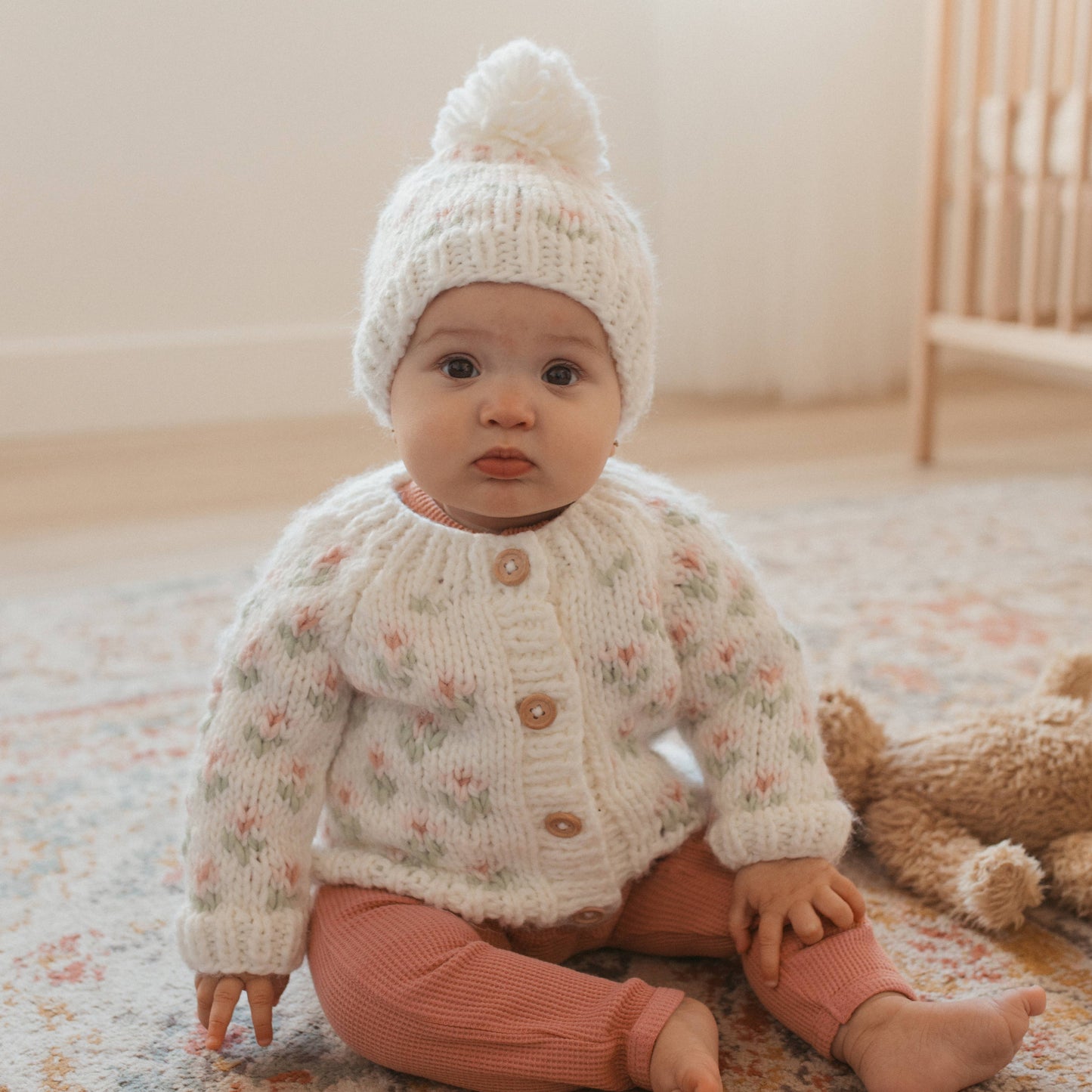 Bitty Blooms Blush Cardigan Sweater Baby & Toddler