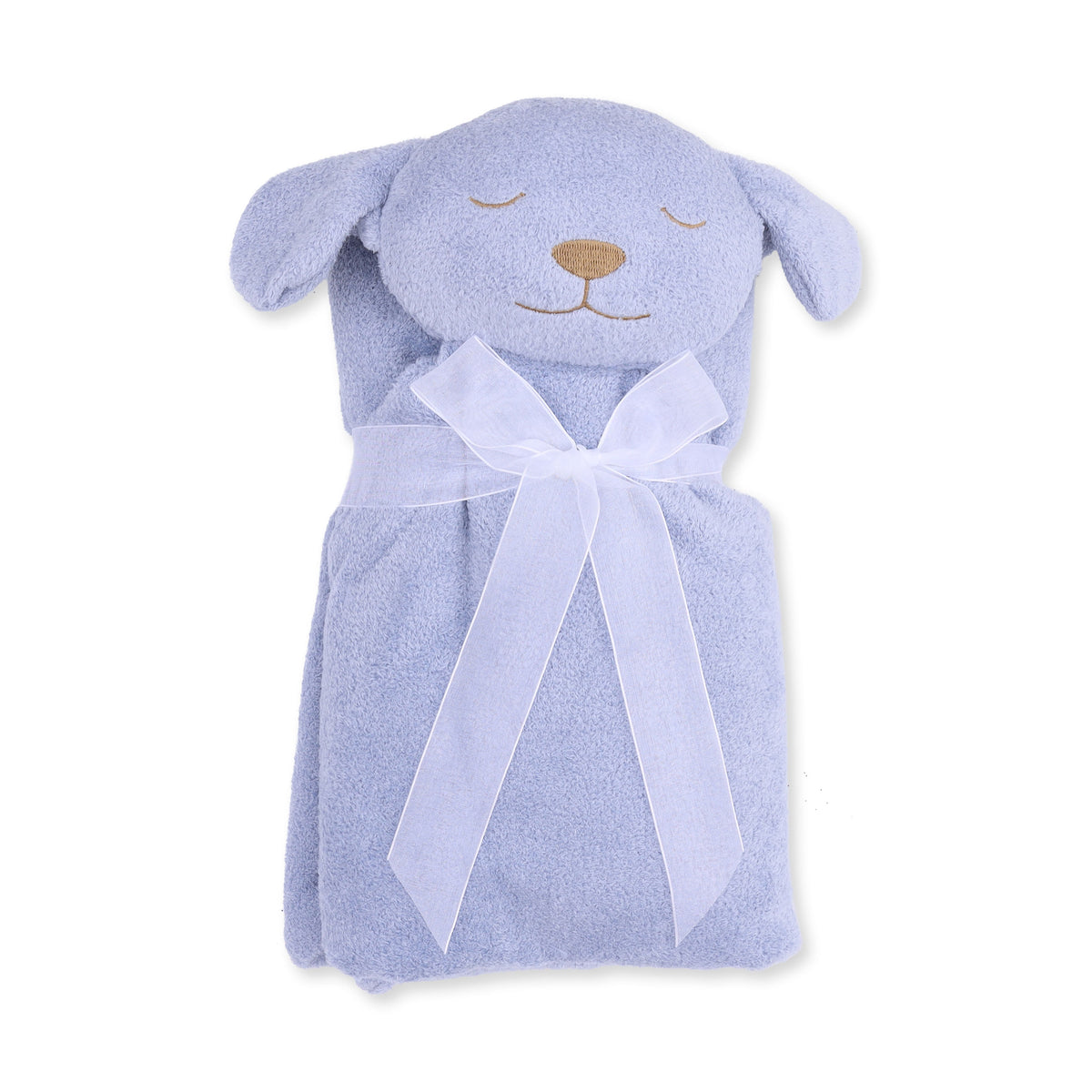 Angel Dear Dusty Blue Puppy Nap Blanket - image 2