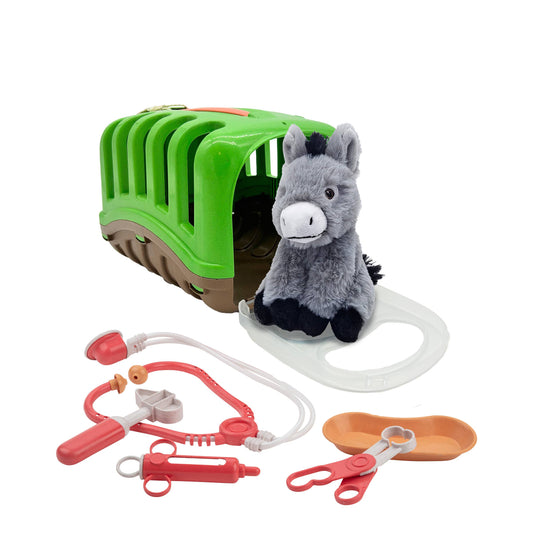 Plush Donkey Veterinary Care Set