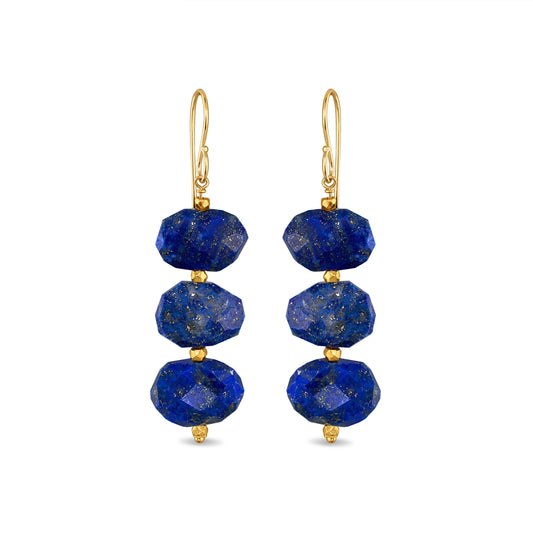 Grand Dangles - Lapis: Gold Vermeil