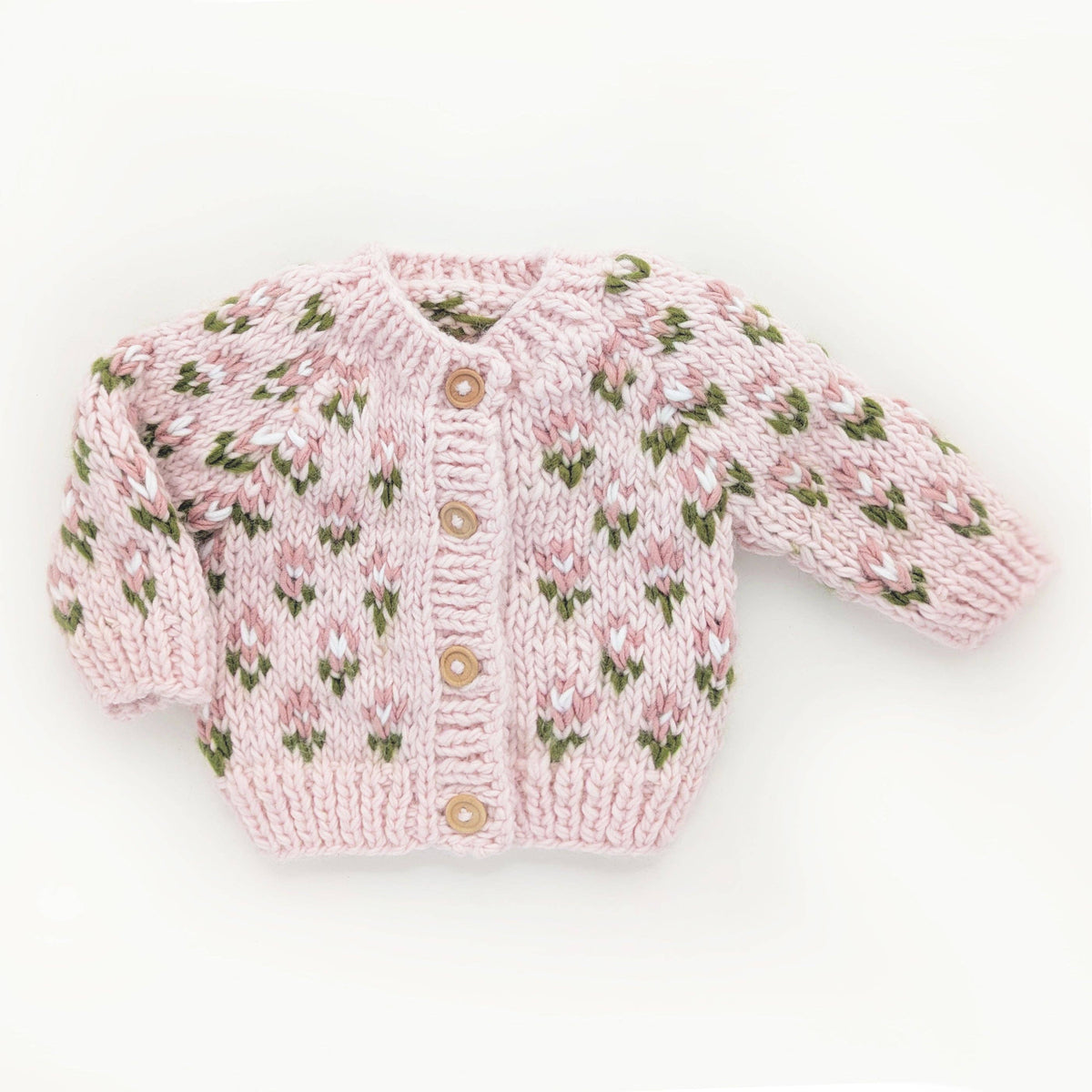 Bitty Blooms Blush Cardigan Sweater for Baby & Toddler