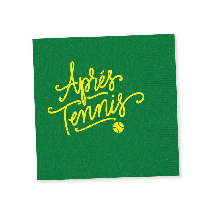 Aprés Tennis | Cups & Napkins: NAPKINS