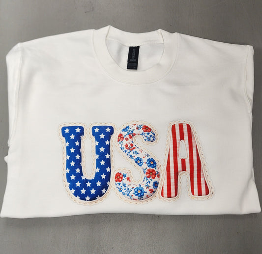 Coquette USA Adult Sweatshirt in White