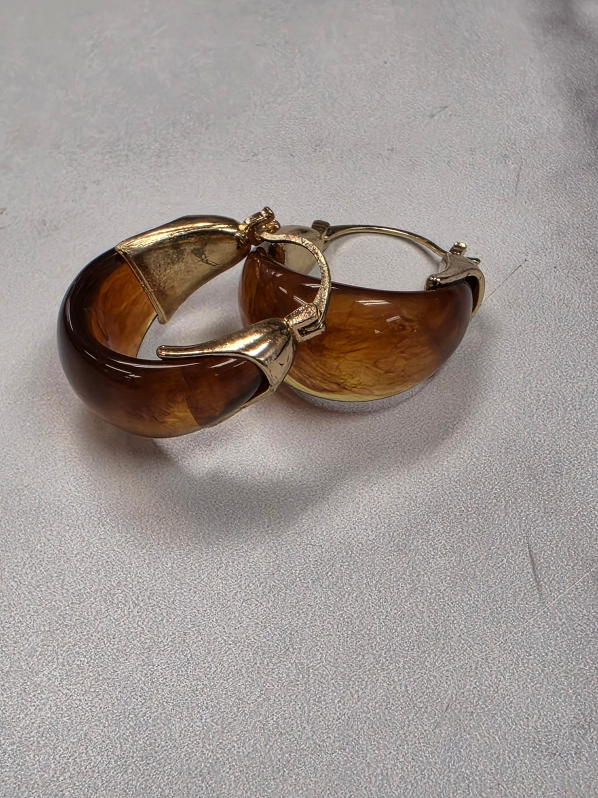 Lizzie Tortoise and Gold Hoops