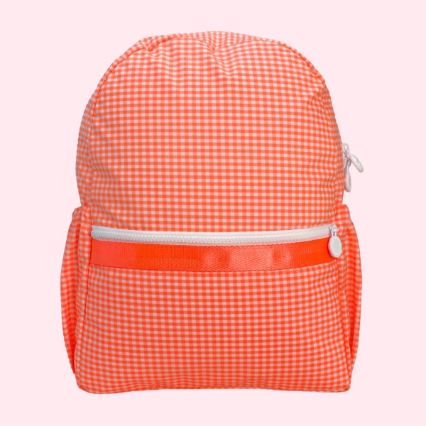 Atomic Orange Medium Backpack w/ Pockets-Wipeable