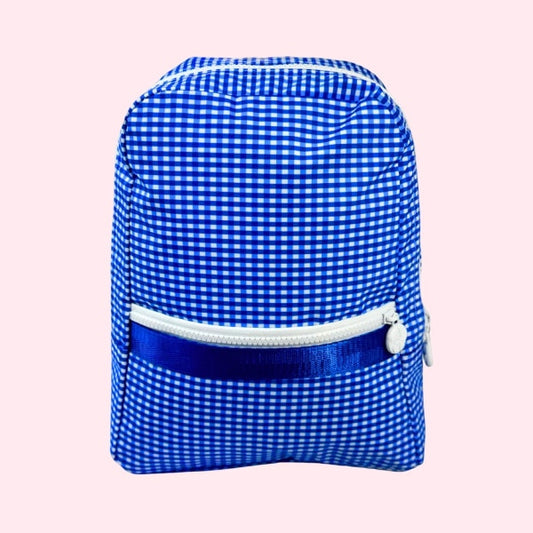 Electric Blue Small Backpack-Wipeable