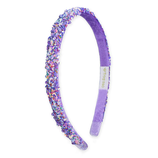 Thin Sequin Headband - Non Slip Hair Accessories for Kids: Purple