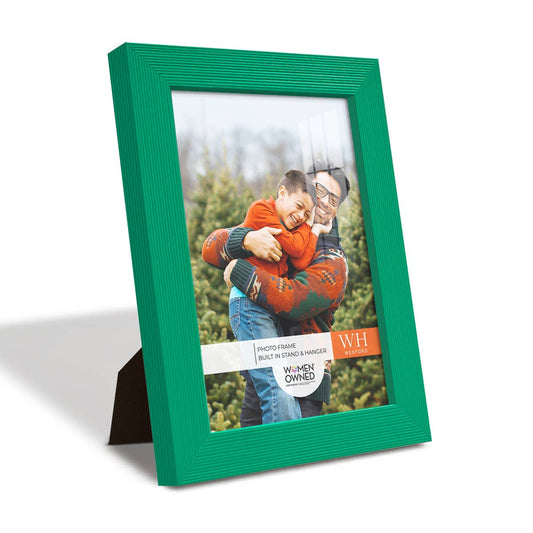 Photo Frame, Real Wood with Texture, Emerald: 4 x 6