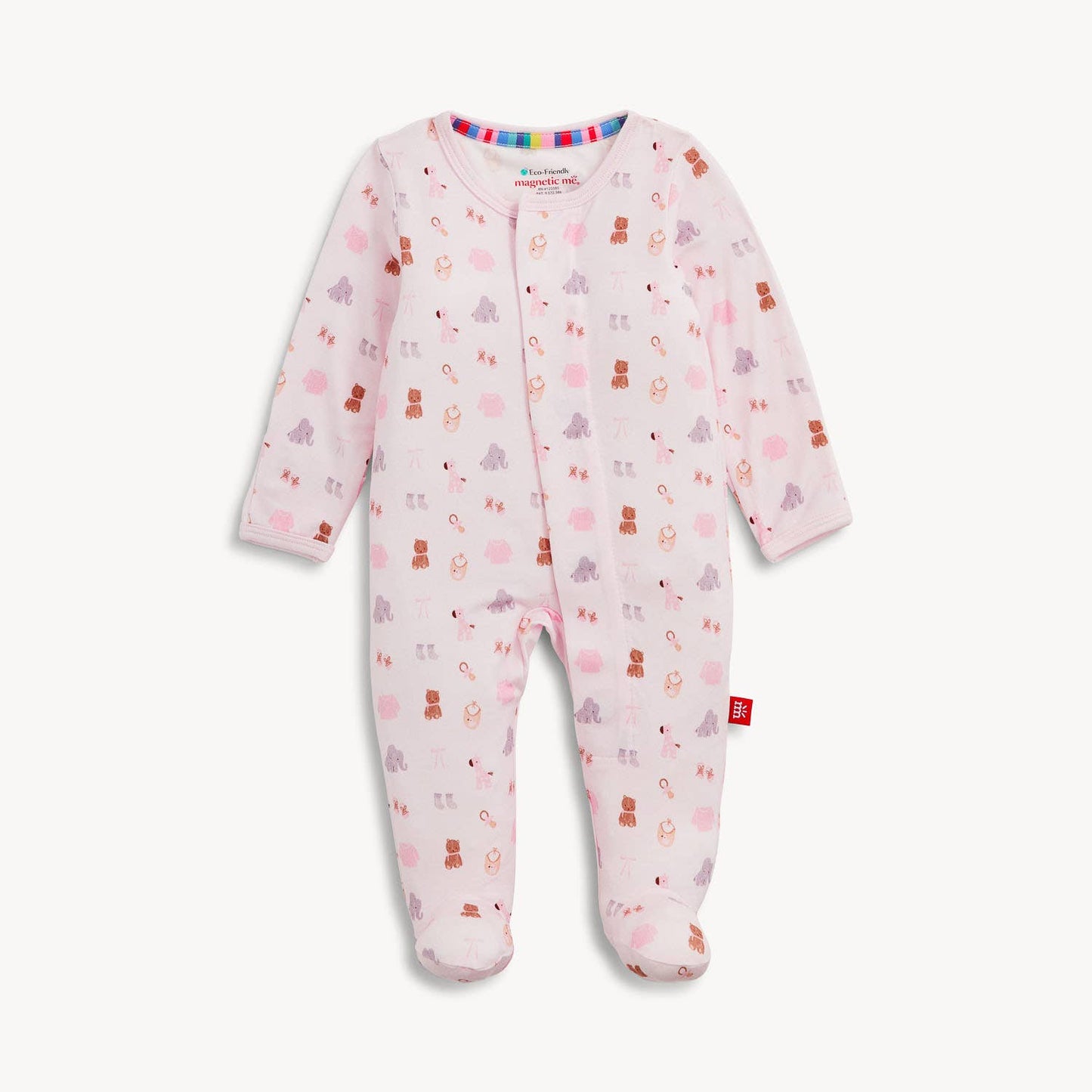 Nursery Nostalgia Pink Modal Footie