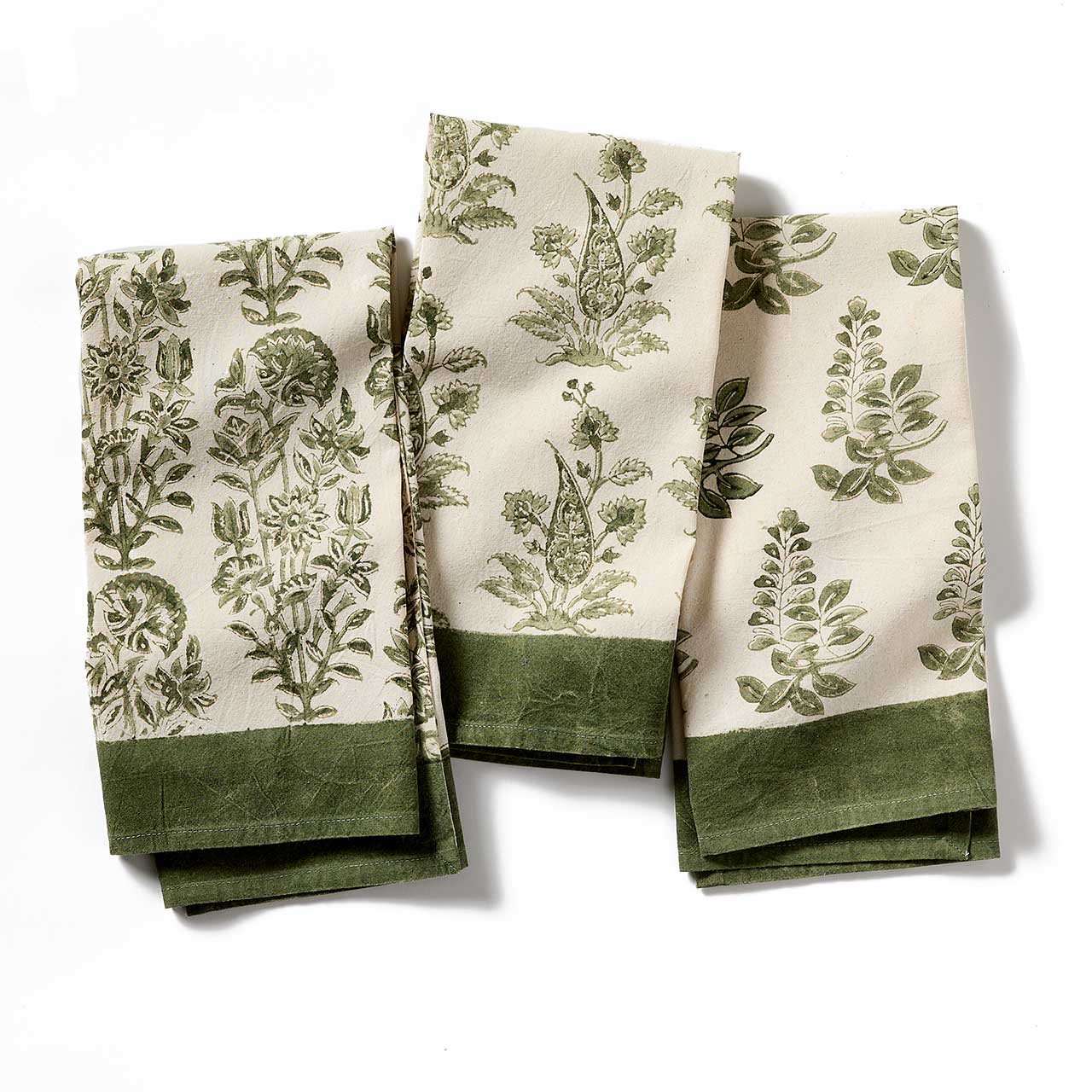 Fern Garden Kalamkari Hand Towels