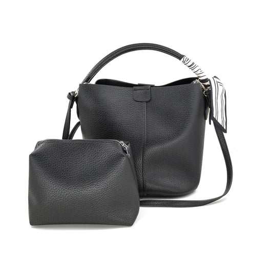 Brooke Bucket Bag in Black