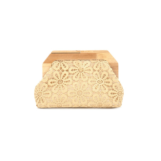 Terra Clutch in Beige