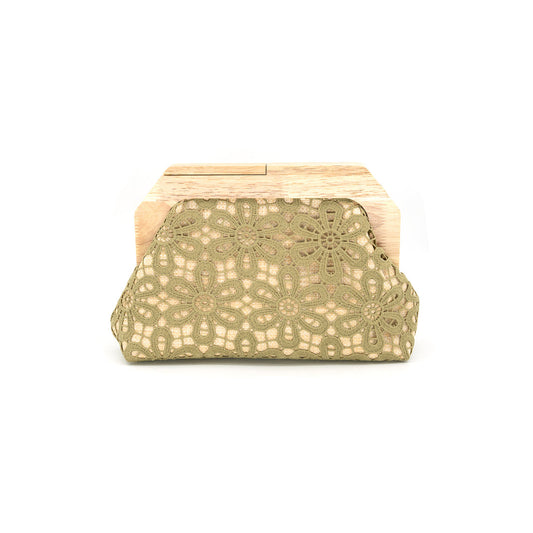 Terra Clutch in Olive