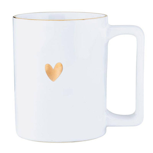 Gold Foil Organic Mug - Holiday Love