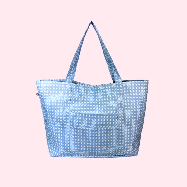 Baby Blue Bungalow Big Mama Tote-Wipeable