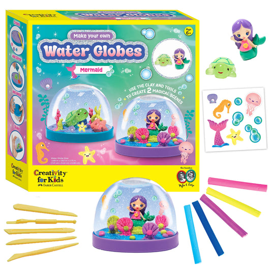 Make Your Own Water Globes – Mermaid Craft Kit Makes 2
