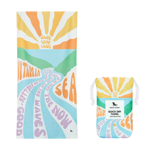 Dock & Bay Quick Dry Towels - Vitamin Sea: Large (160x90cm)