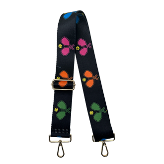 Pickle Sport Interchangeable Printed Bag Strap in Black
