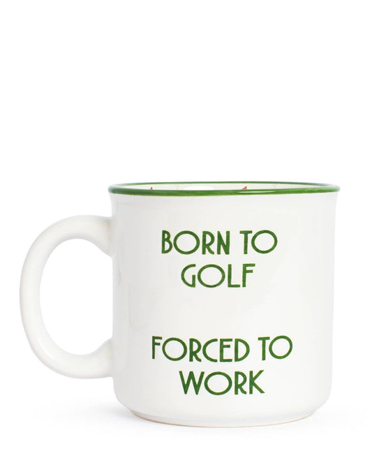 Born to Golf Coffee Mug   White/Green