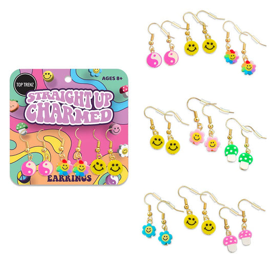 Straight Up Charmed Dangle Earrings