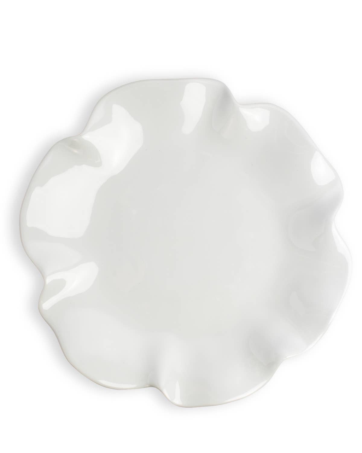 Ripple Melamine Platter White