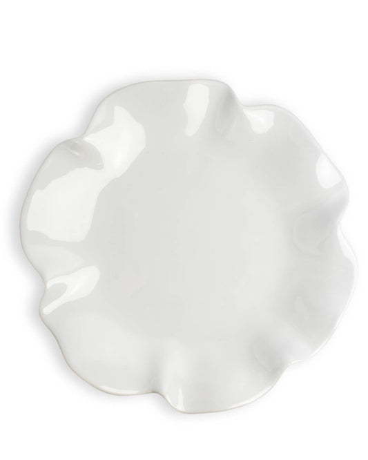 Ripple Melamine Platter White