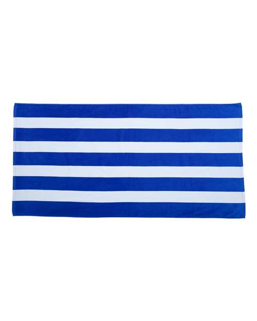 Carmel Towel Company  -  Cabana Stripe Velour Beach Towel