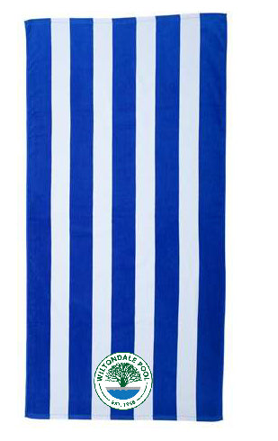 Wiltondale - Carmel Towel Company  -  Cabana Stripe Velour Beach Towel