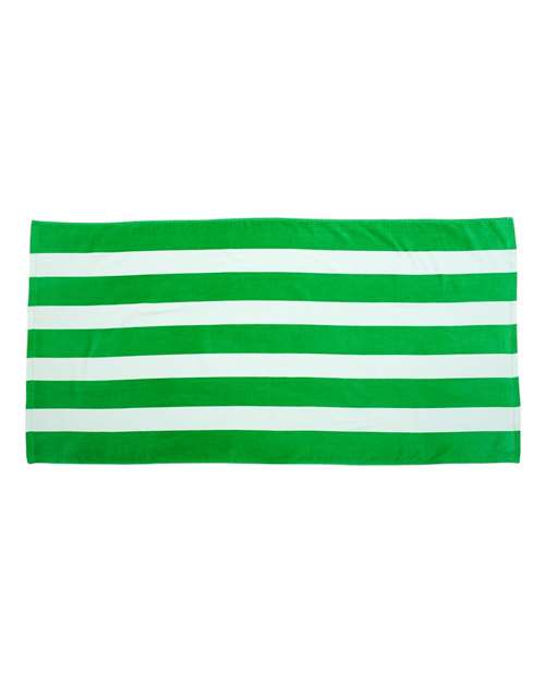 Carmel Towel Company  -  Cabana Stripe Velour Beach Towel
