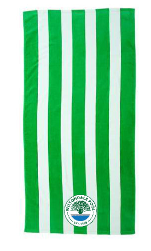 Wiltondale - Carmel Towel Company  -  Cabana Stripe Velour Beach Towel