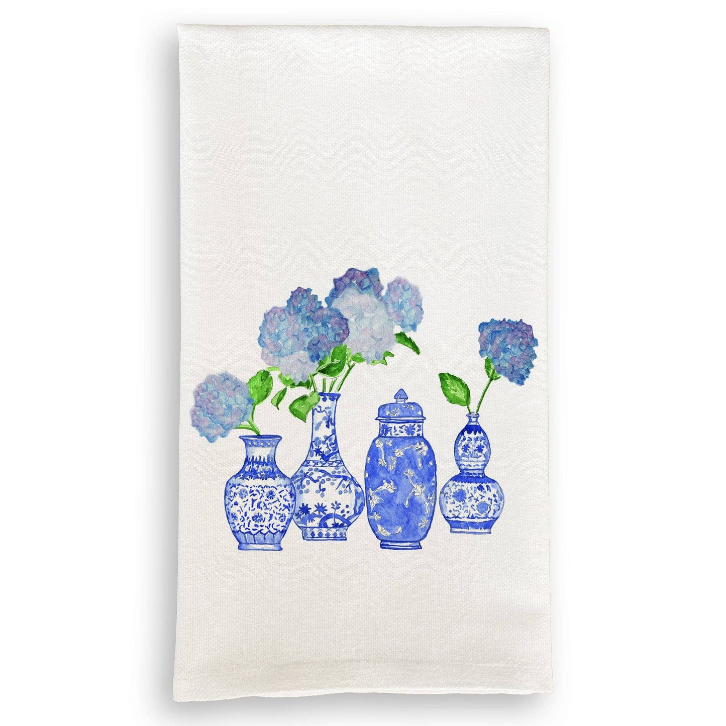 Hydrangea Vase Grouping: Dishtowel / -