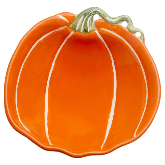 Orange & White Pumpkin Bowl